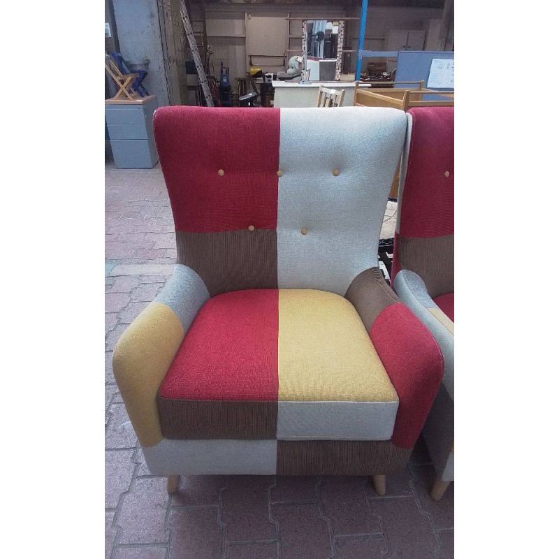FAUTEUIL MODERNE PATCHWORK CONFORAMA 