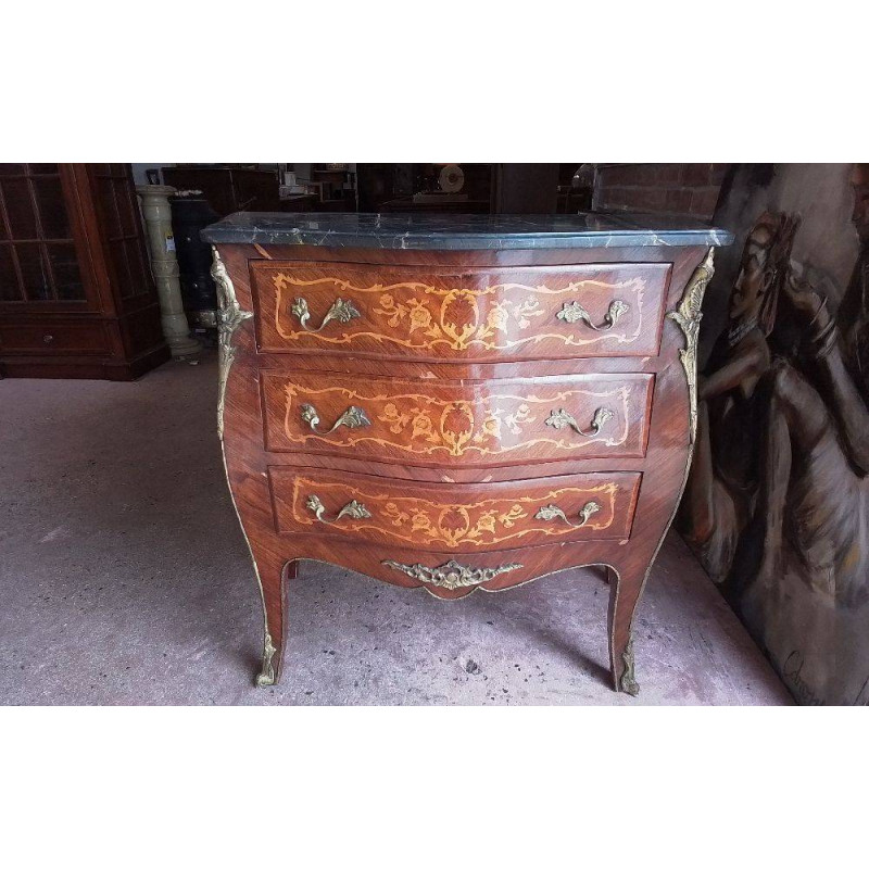COMMODE STYLE LOUIS XV 3 TIROIRS 