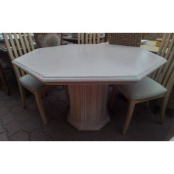 TABLE OCTOGONALE 1 ALLONGE 45 CM
