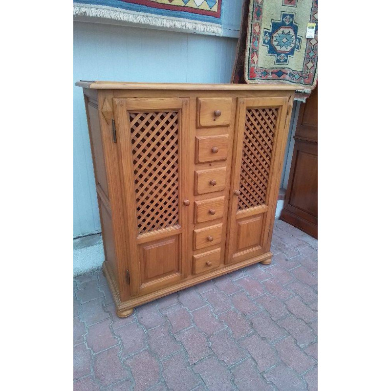 MEUBLE GARDE MANGER EN PIN