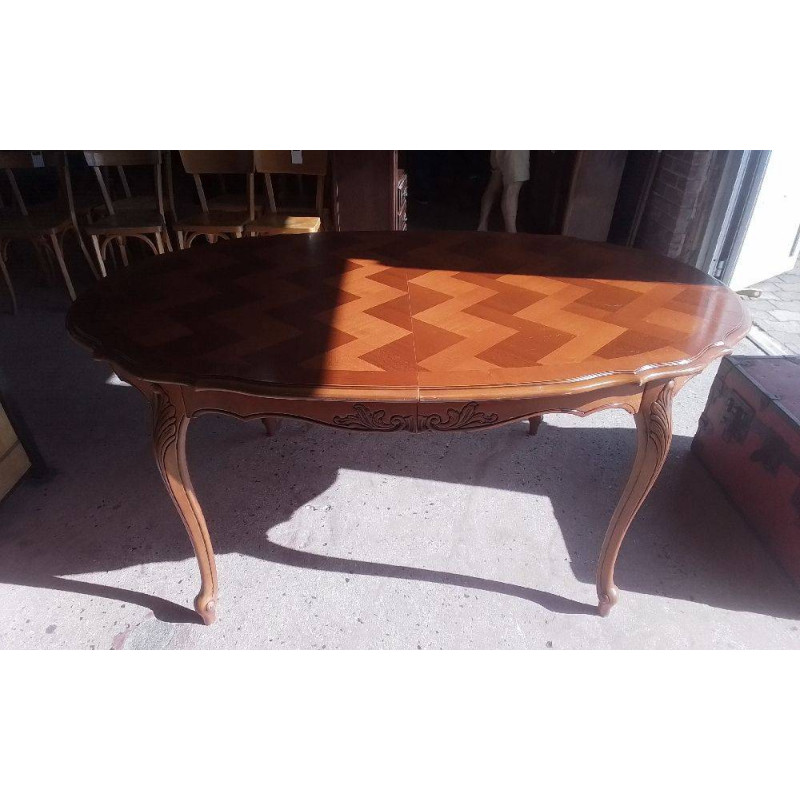 TABLE OVALE MERISIER 