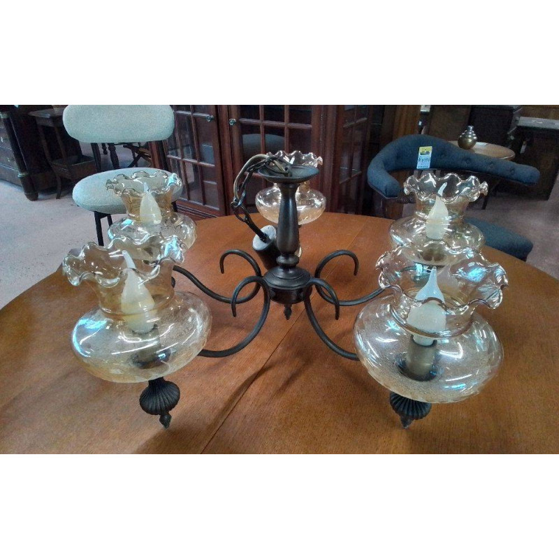 SUSPENSION DORÉE 5 BRANCHES 