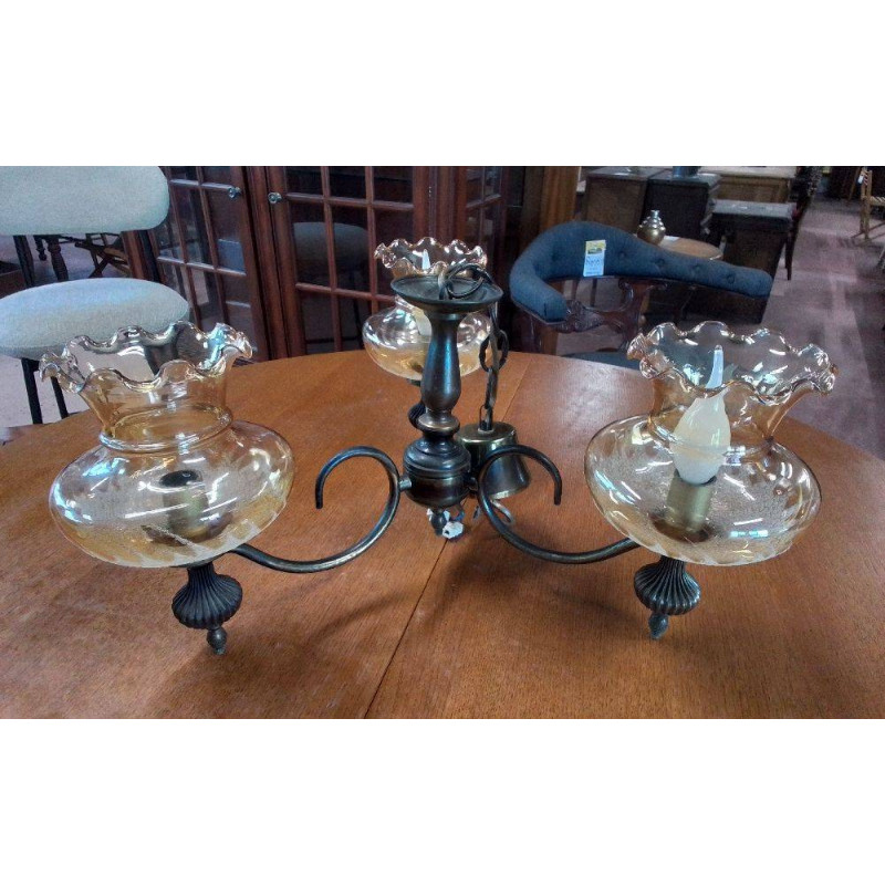 SUSPENSION DORÉE 3 BRANCHES 