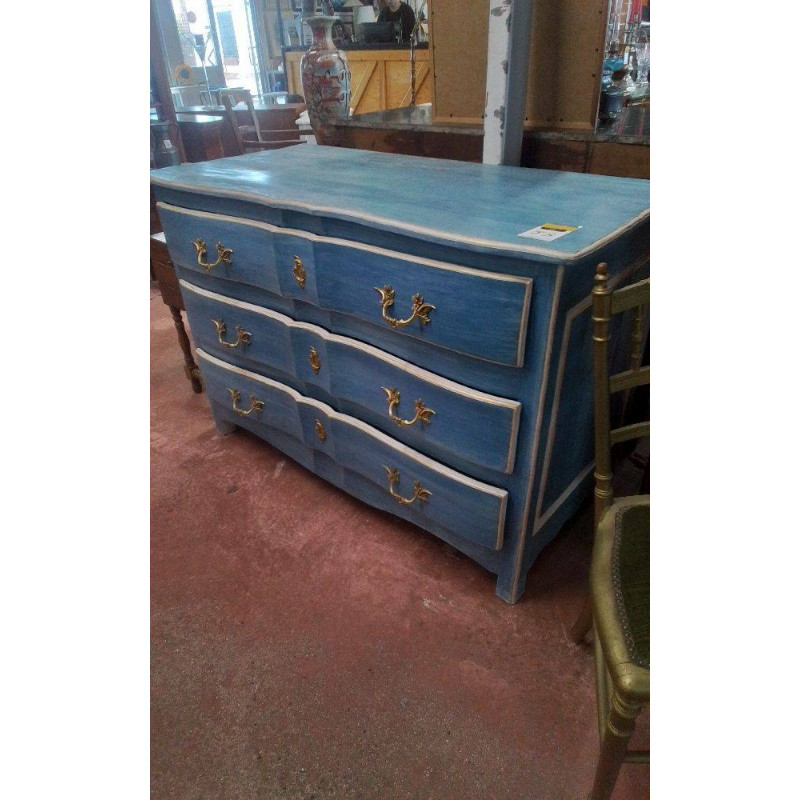 COMMODE PEINTE STYLE LOUIS XV 