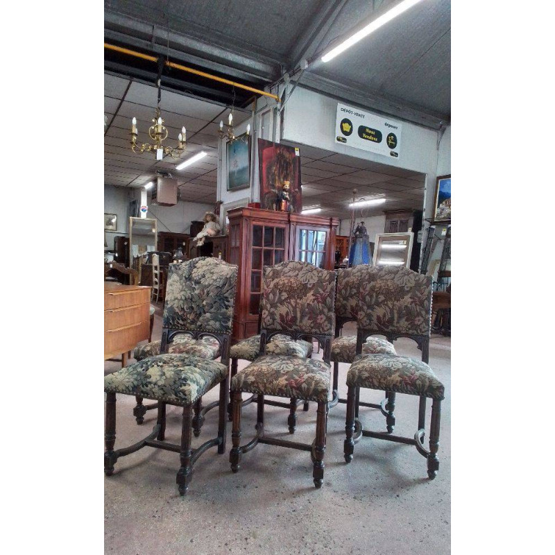 LOT DE 6 CHAISES 