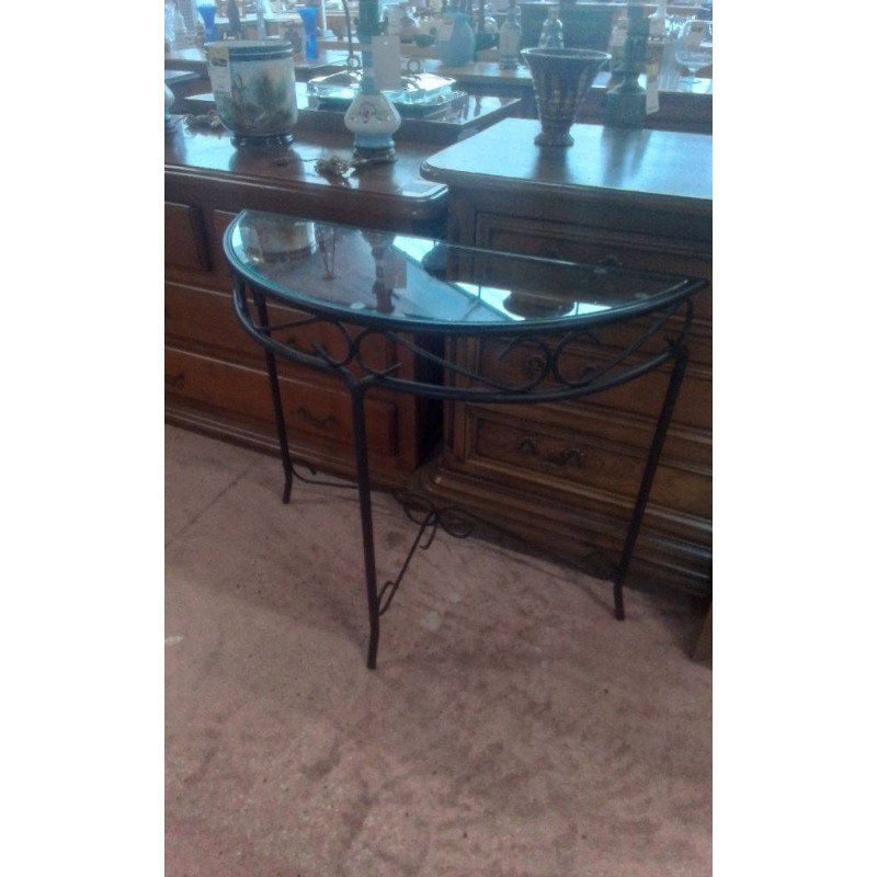 CONSOLE DESSUS VERRE 