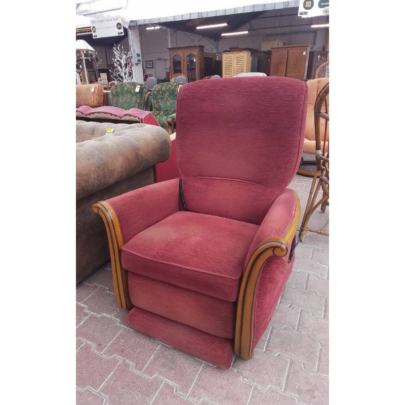 FAUTEUIL RELAX BOIS ET TISSU 