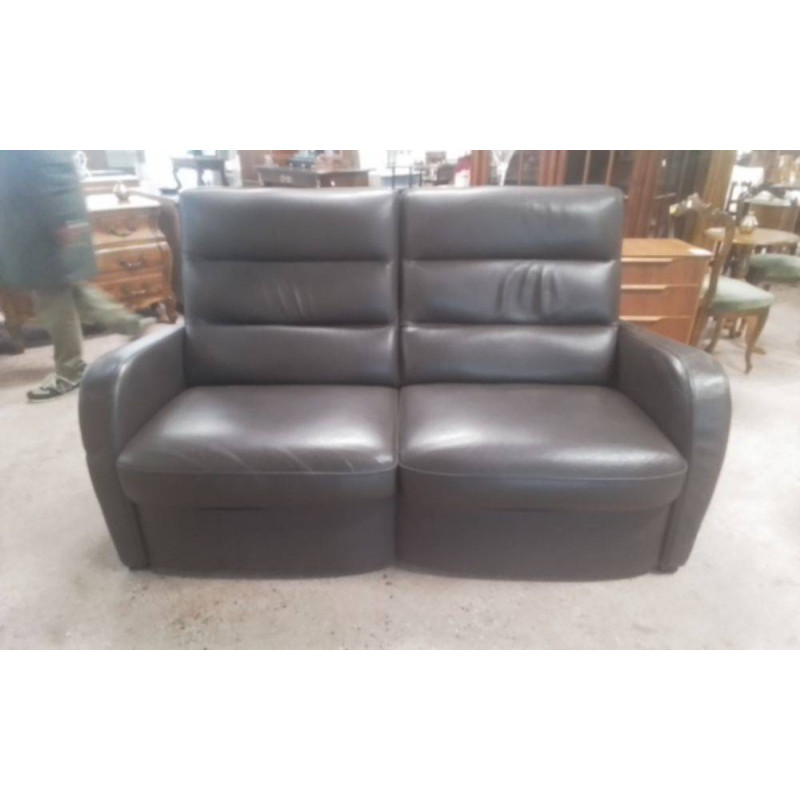 CANAPÉ CUIR CHOCOLAT 