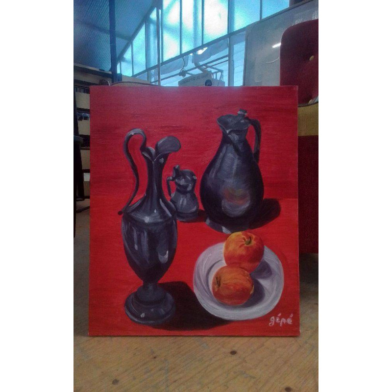 TOILE DÉCORATIVE ÉTAIN