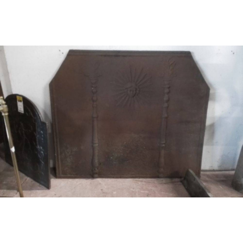 PLAQUE DE CHEMINÉE FONTE