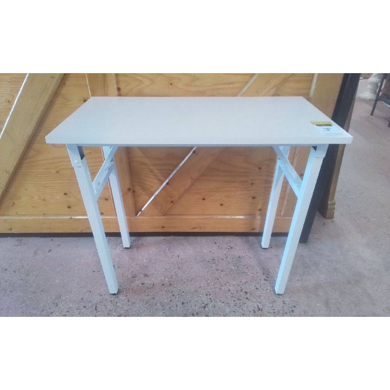 TABLE PLIANTE MELAMINE BLANC 