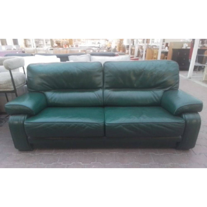 CANAPÉ CUIR VERT