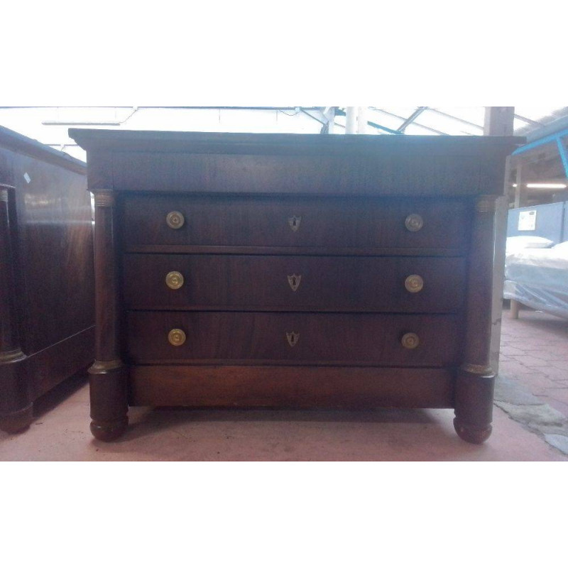 COMMODE EMPIRE ACAJOU 