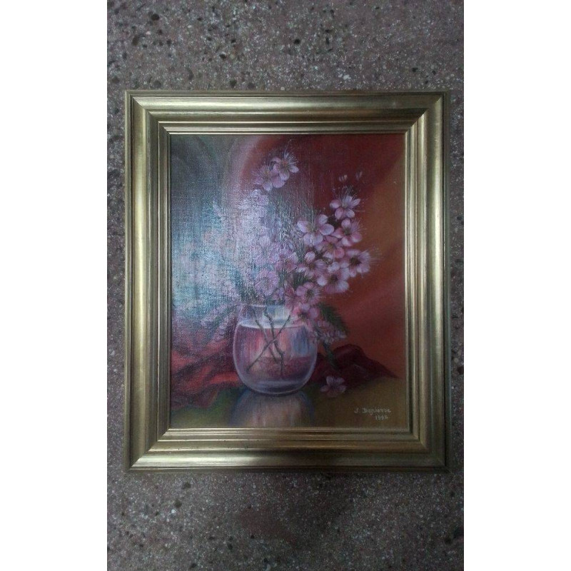 HUILE SUR TOILE CADRE DORE