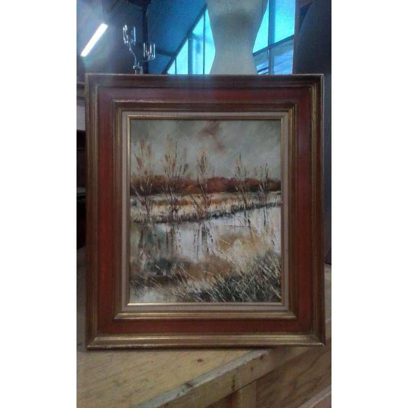 PEINTURE CADRE DORÉ 