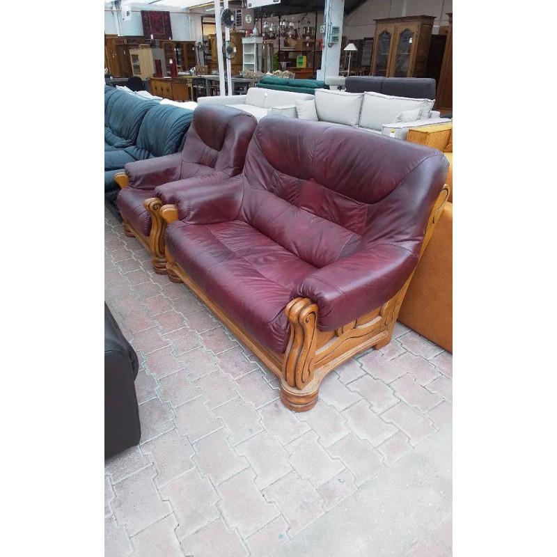 SALON 2 PIECES CUIR 