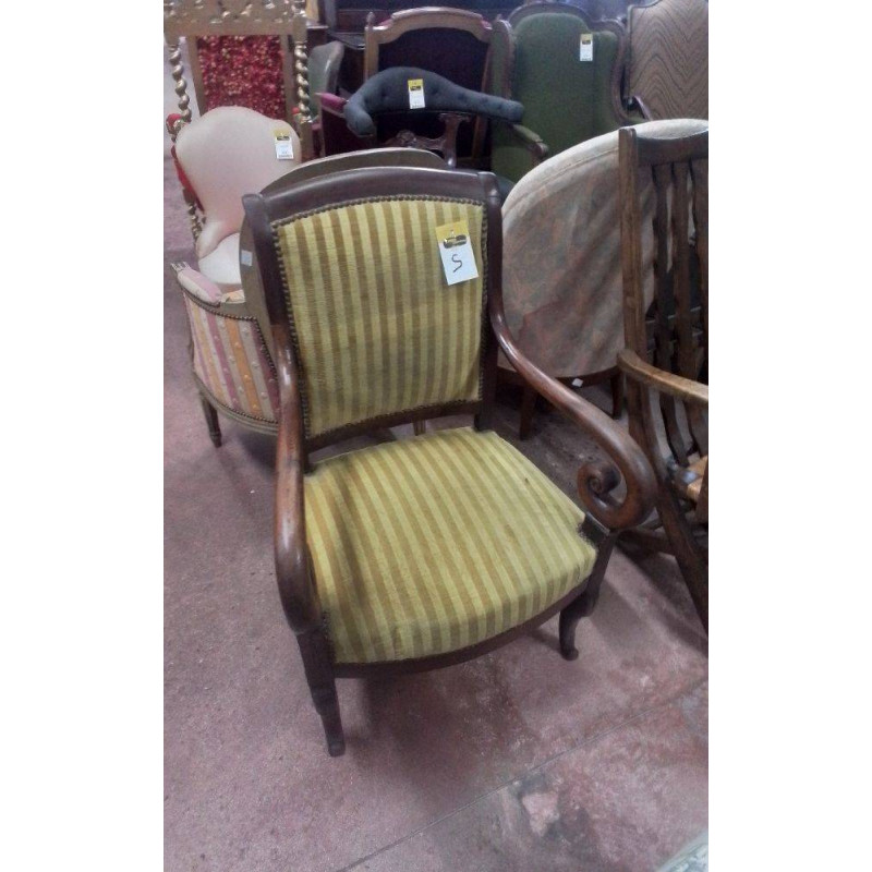 FAUTEUIL ACAJOU DIRECTOIRE 