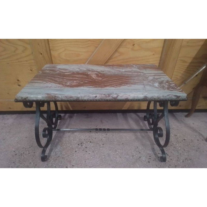 TABLE BASSE FER FORGÉ 