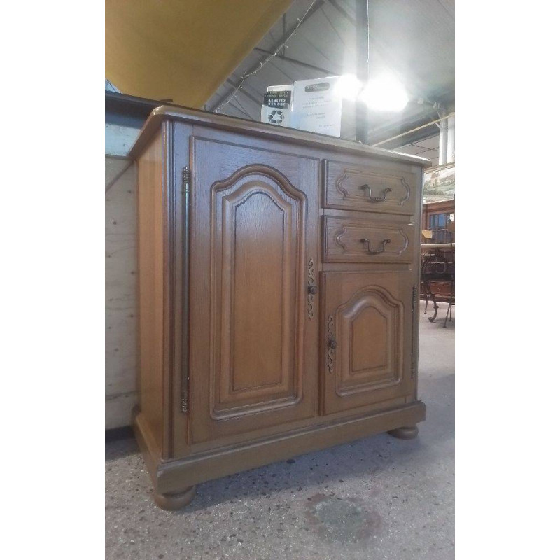 MEUBLE D’APPOINT RUSTIQUE 2 PORTES 2 TIROIRS 