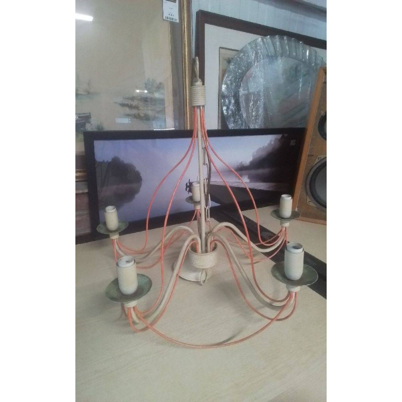 SUSPENSION 5 BRANCHES MÉTAL 