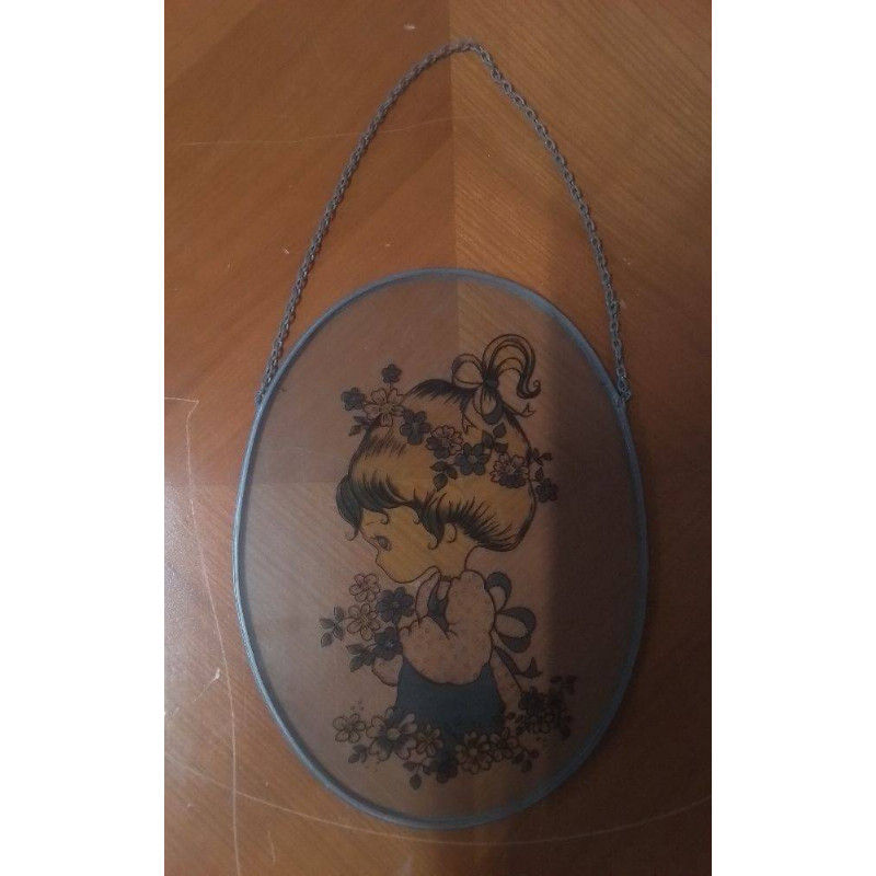 MÉDAILLON SÉRIGRAPHIE FILLETTE