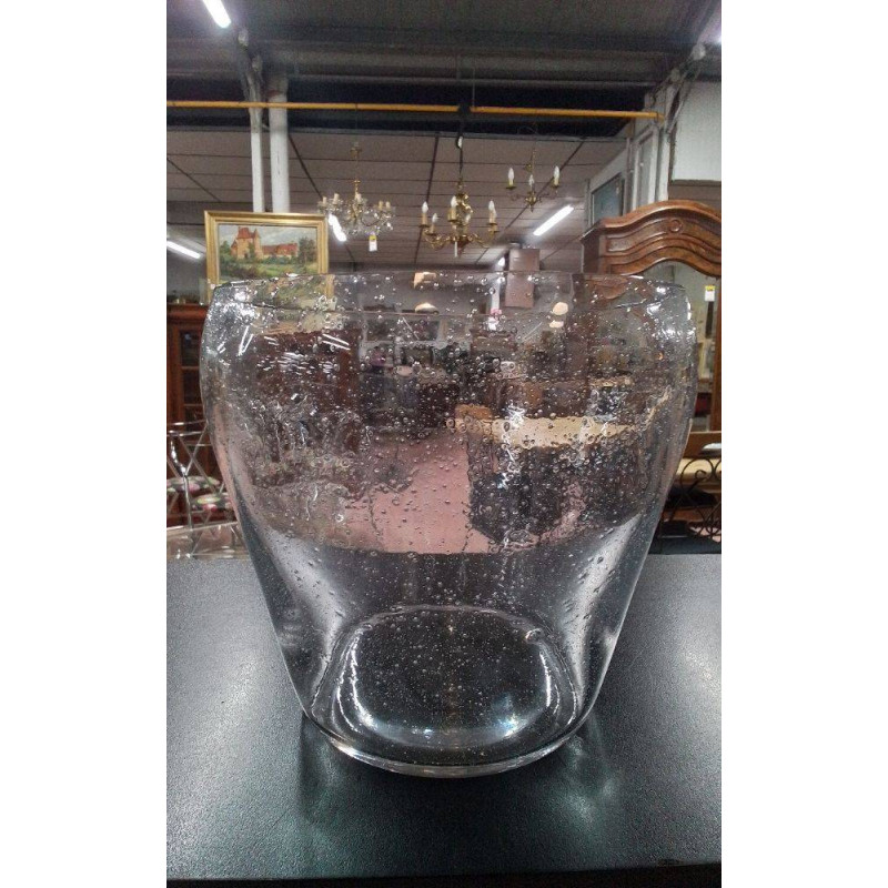 CACHE-POT VERRE BULLES 
