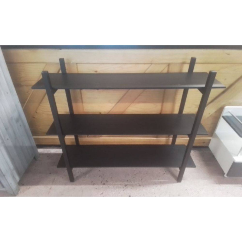ÉTAGÈRE NOIRE 3 NIVEAUX 