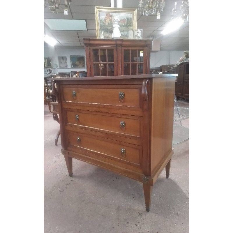 COMMODE MERISIER 3 TIROIRS 
