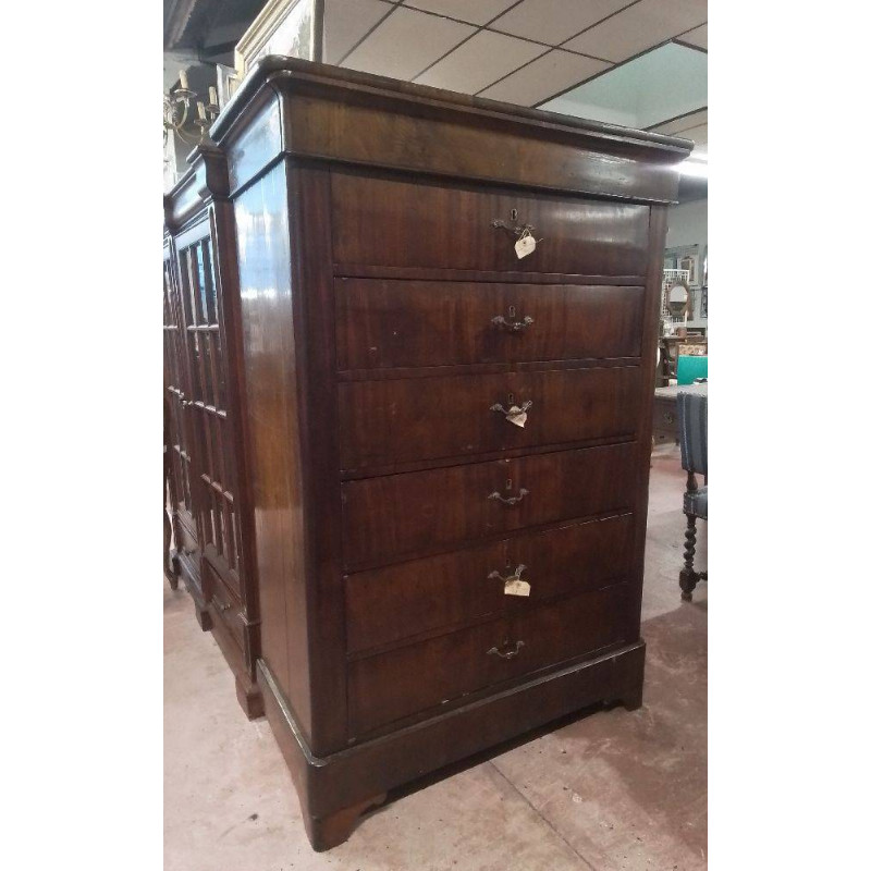 SEMAINIER ANCIEN ACAJOU 