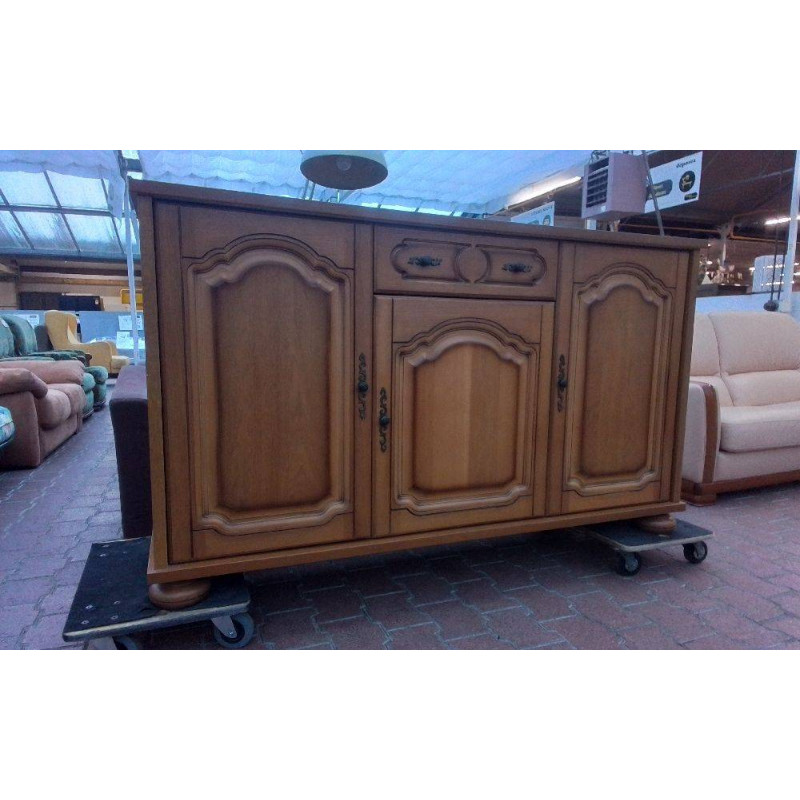 BUFFET BAS PLACAGE CHÊNE 3 PORTES 