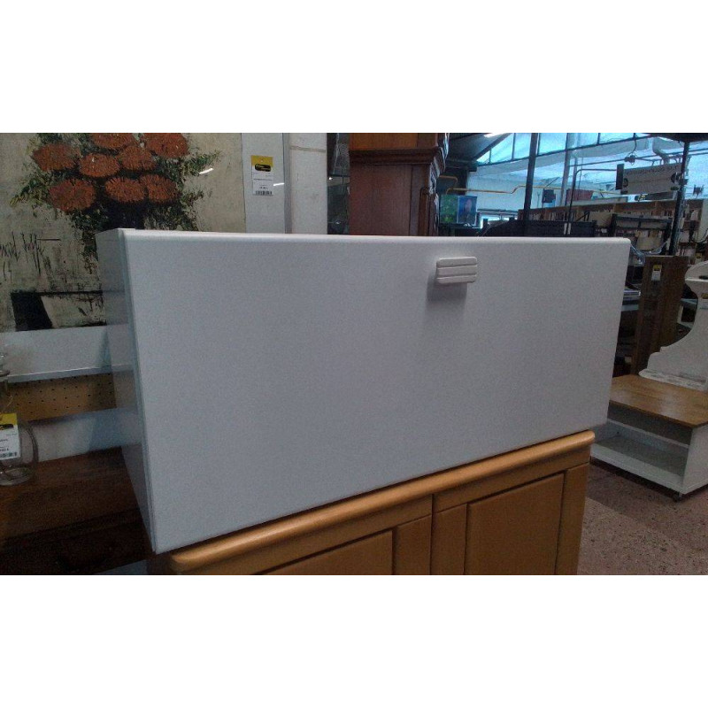 ÉLÉMENT HAUT MELAMINE BLANC 1 PORTE