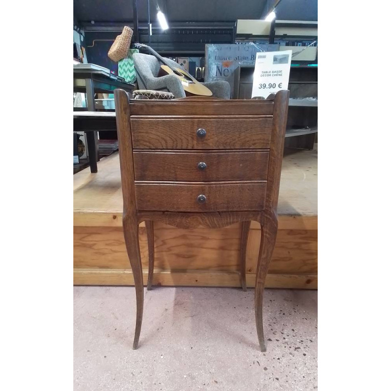 CHEVET RUSTIQUE 3 TIROIRS 