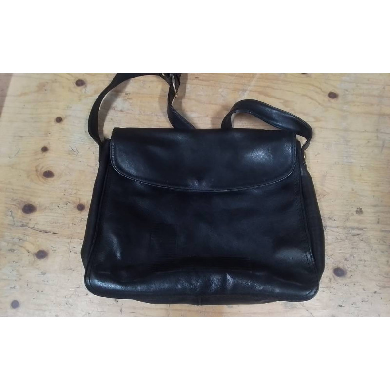 SAC A MAIN CUIR NOIR LANCEL