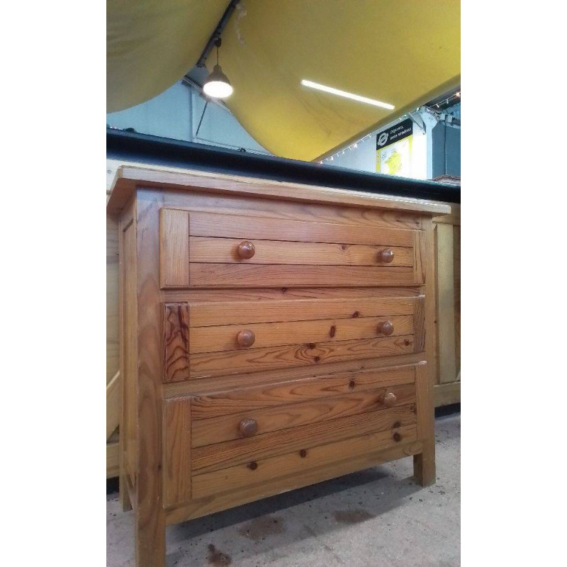 COMMODE PIN 3 TIROIRS 