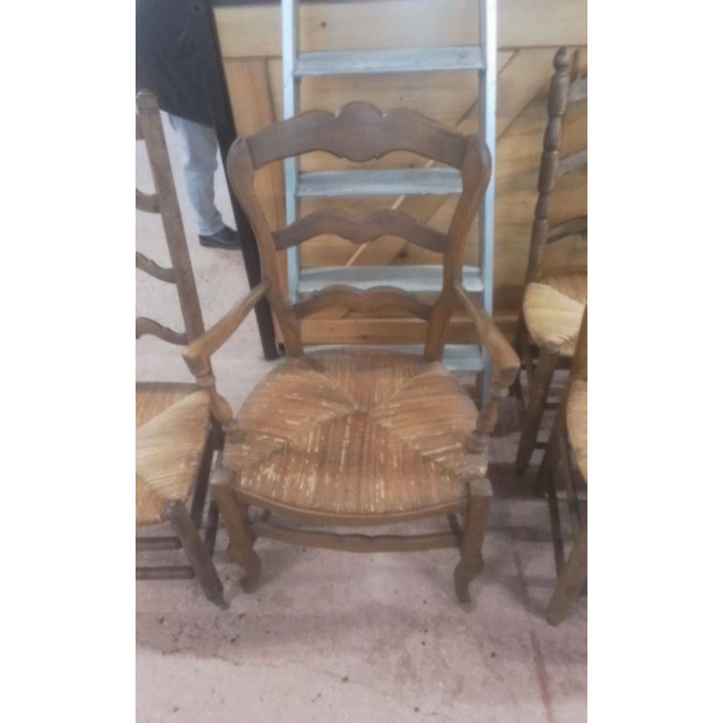 FAUTEUIL RÉGENCE PAILLEE 