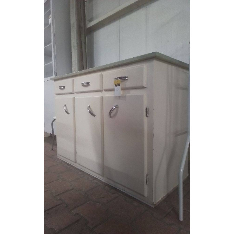 BUFFET BAS ANNÉES 60 3 PORTES 3 TIROIRS 