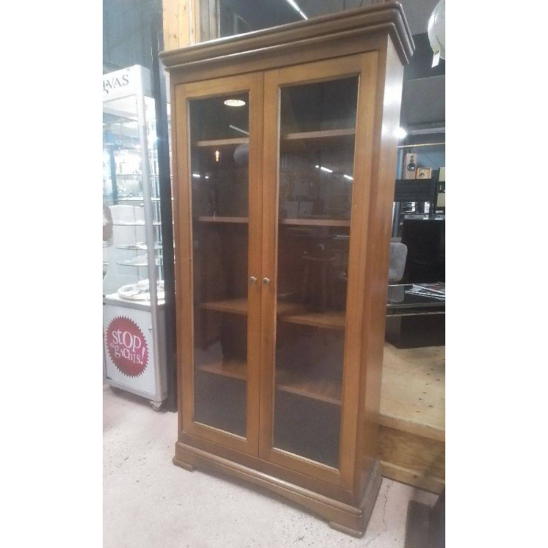 BIBLIOTHÈQUE VITRÉE 2 PORTES 