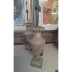 PAIRE DE LAMPES ALBATRE 
