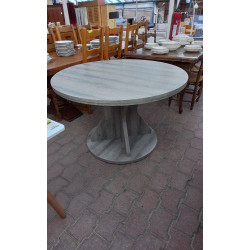 TABLE RONDE MODERNE 1 ALLONGE MAUVAISE ÉTAT 