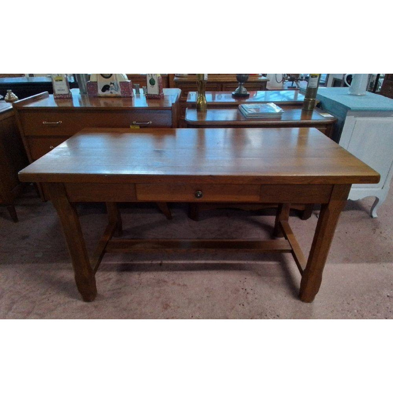 TABLE CHÊNE 1 TIROIR