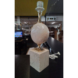 PIED DE LAMPE TRAVERTIN 