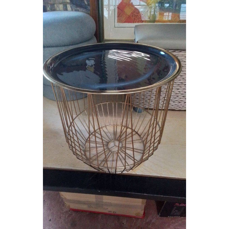 BOUT DE CANAPÉ PLATEAU METAL 