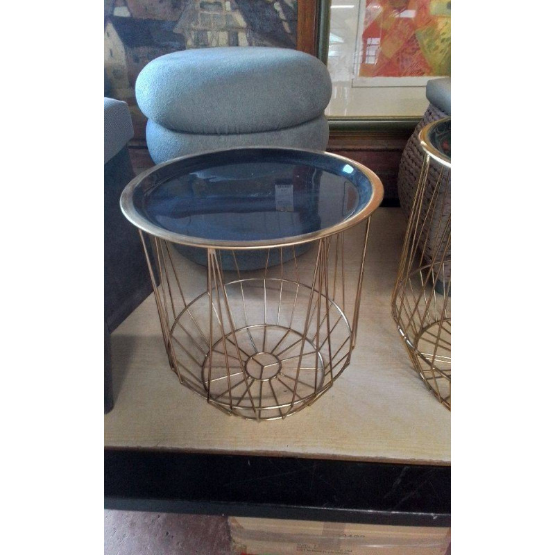 BOUT DE CANAPÉ PLATEAU METAL 