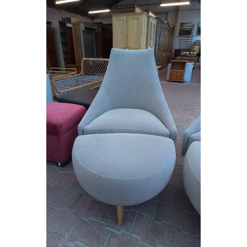FAUTEUIL + REPOSE-PIEDS 