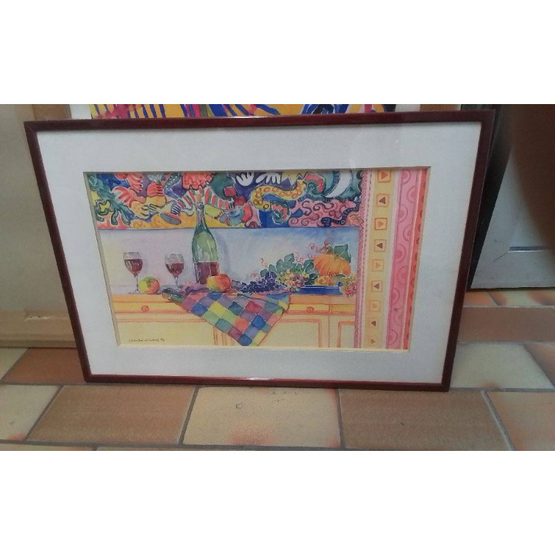 GRAVURE DECOR DE VIN