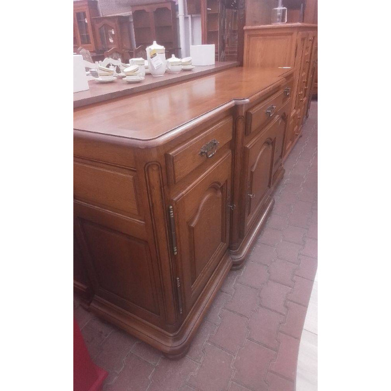 BUFFET BAS CHÊNE 3 TIROIRS 