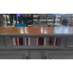 BUFFET BAS PEINT 2 PORTES MERISIER