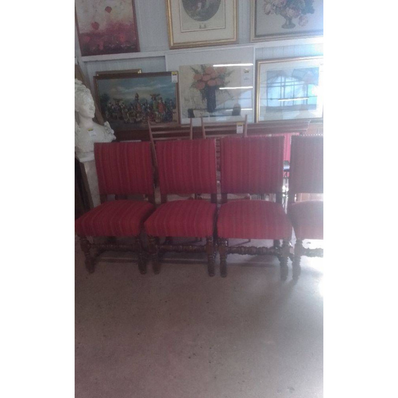 LOT DE 4 CHAISES ST LOUIS XIII 