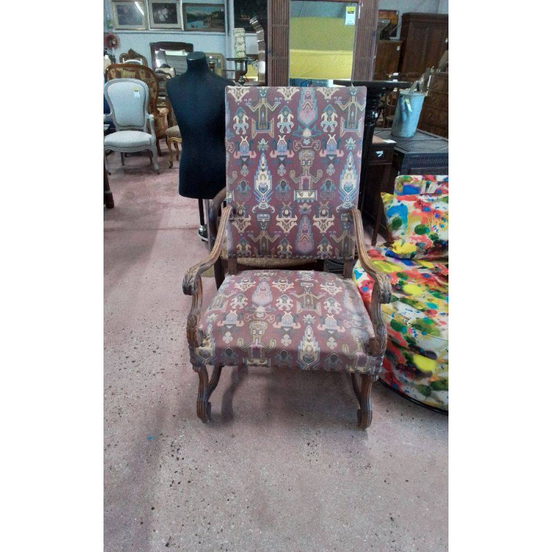 FAUTEUIL STYLE LOUIS XIII 