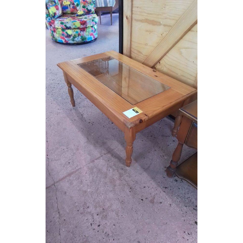 TABLE BASSE EN PIN